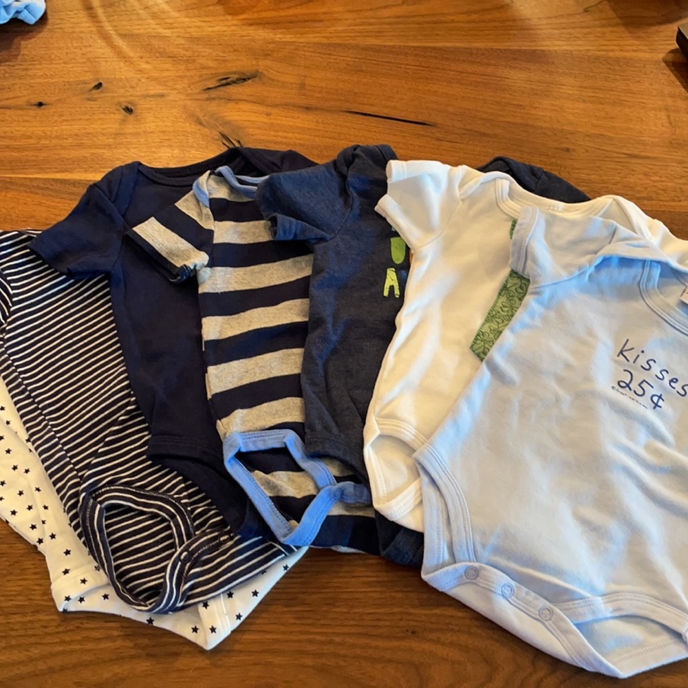 7 onesies- 3-6 months